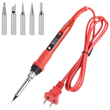 JCD 908S 909 LCD Electric Soldering Irons Kit Adjustable Temperature LCD Display Soldering Iron Tips Welding Tools 220V 110V