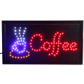 CHENXI Led Coffee Advertising Sign Billboard Animated 19*10 Inch Coffee Open Store Business Sign Led.