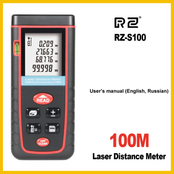 RZ- Laser Distance Meter Rangefinder Range Finder Electronic Ruler Digital Tape Measure Area volume Tool 40m 60m 80m 100m