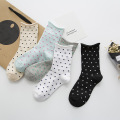 eTya Fashion Women Socks Cute Dot Female Cute Casual Cotton Socks Soft Sox