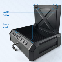 Hidden Safe Portable Fingerprint Metal Security Pistol safe