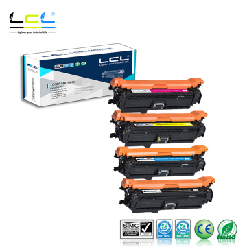 LCL 504X 504A CE250X CE251A CE252A CE253A (4-Pack) Toner Cartridge Compatible for HP Color laserJet CP3525/CM3530