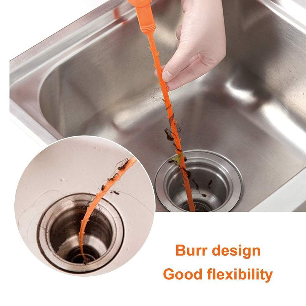 6 Pack Clog Remover Drain Relief Auger Cleaner Tool Sink Drain And Snake Overflow Cleaning Brush Kitchen Tools Drain Cleaner
