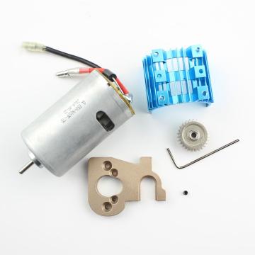Upgrades Electric Brushed Motor Drive Engine Accessory w/Heat Sink for Wltoys 1/14 144001 RC Truck Car