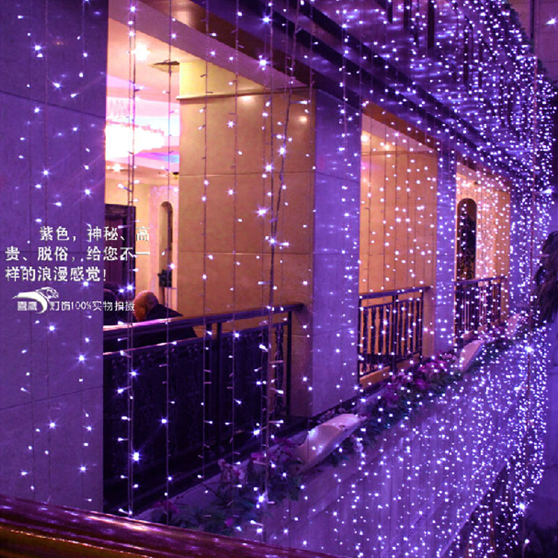 6Mx3M LED Net String Light Curtain Lamp Christmas Xmas Festival Party Indoor Outdoor Decoration Twinkle Icicle Motif light