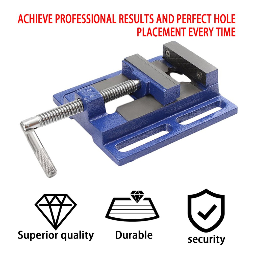 60mm Aluminum Bench Vise Table Flat Clamp-on Plier Drill Press Milling Machine Clamping Clamp Firmly Woodworking hand tool