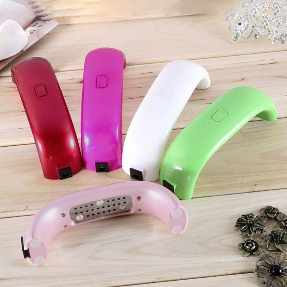 Household Mini Portable USB 9W 100-240V UV LED Manicure Lamp Gel Nail Dryer Drying Gels Nail Polish Nail Art Tools