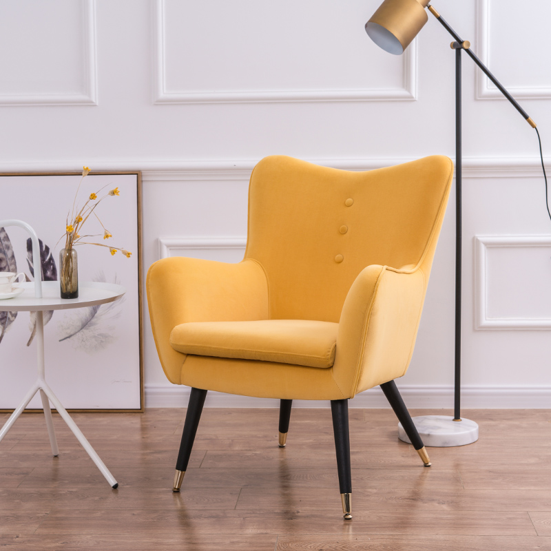 Customized Nordic Armchair American Single Sofa Chairs for Living Room Modern Minimalist Tiger Chair Bedroom Balcony Armchair