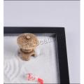 Decoration Crafts Figurines With Bridge Ornament Zen Garden Candle Holders For Natural Stone Rattan Incense Gift Set Miniatures
