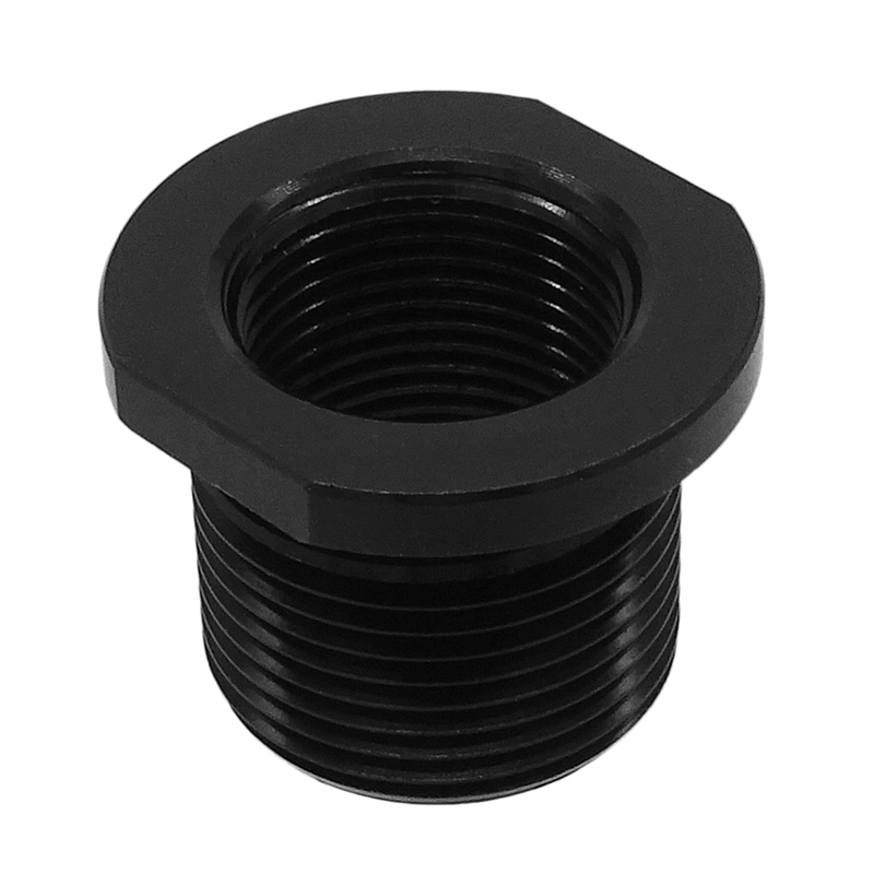 Barrel Thread Adapter Fuel Filter 5.56 To .308 1/2"x 28 TPI ID to 5/8"x 24 TPI OD,Black Oxide Finish 0.819'' OD 0.755'' Flats