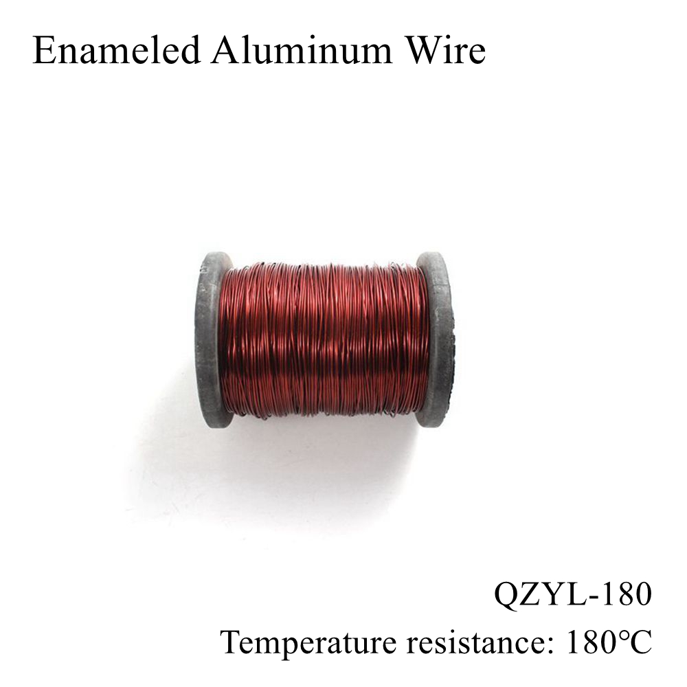 0.4mm 0.45mm 0.5mm 0.55mm 0.6mm 0.65mm 0.7mm QZYL-180 Enameled Aluminum Wire Magnetic Enamel Coil Wires Winding Magnet Cable