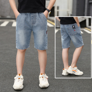 IENENS Boys Shorts Jeans 2020 New Children Denim Mid Pants Stretch Shorts Kids Boy Knee Length Trousers Summer Jean Shorts