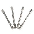 Hot Sale 4PCS Durable 100mm Chrome Tyre Valve Extension Rod Replacement Twin Wheel Adapter for Car Truck Lorry Van Bus