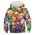 3 To 14 Years Kids Hoodies Game Super Mario Bros 3D printed Hoodie Sweatshirt Boys Girls Outerwear Jacket Coat Children Clothing