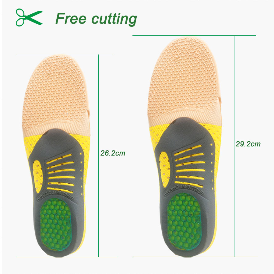 PVC Orthopedic Insoles Orthotics flat foot Health Sole Pad for Shoes insert Arch Support pad for plantar fasciitis Feet Care