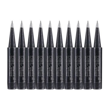 10Pcs/Lot Lead-free Black Soldering Iron Tips 900M-T-0.8D Replaceable Solder Tips For 936 Soldering Station