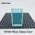 White with Blue Door