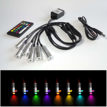 Free shipping APP/IR control 12v 3W multi color RGB fiber optic led light engine with APP control car use