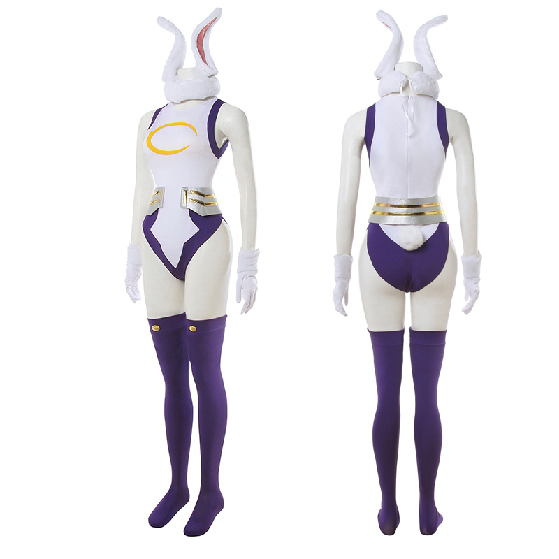 ROLECOS MHA Rabbit Hero Mirko Cosplay Sexy Costume Anime BNHA Rumi Usagiyama Miruko Cosplay Women