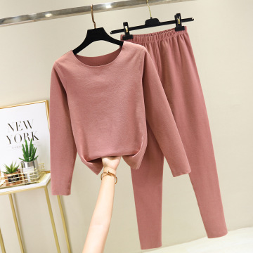 2019 New Winter Women Long Johns Warm Sets Women Clothing