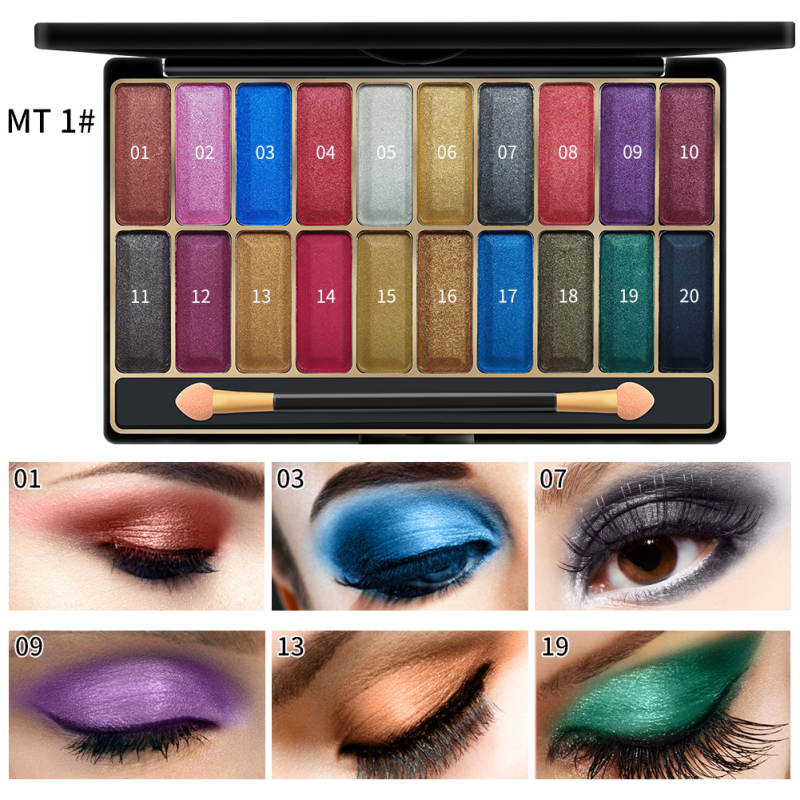 MISS ROSE 20 Colors Matte Pearl Eye Shadow Palette Makeup Beauty Cosmetic Long-Lasting sombras de ojos Maquiagem TSLM2