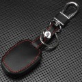 Remote 3 Buttons Leather Key Chain Ring Car Key Cover Case Holder For Honda Cr-V Civic Insight Ridgeline 2003 2008 2009 Accord