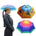 Fishing Camping Headwear Cap Head Hat UK 2019 Fishing Apparel Fishing Caps Outdoor Foldable Sun Umbrella Golf