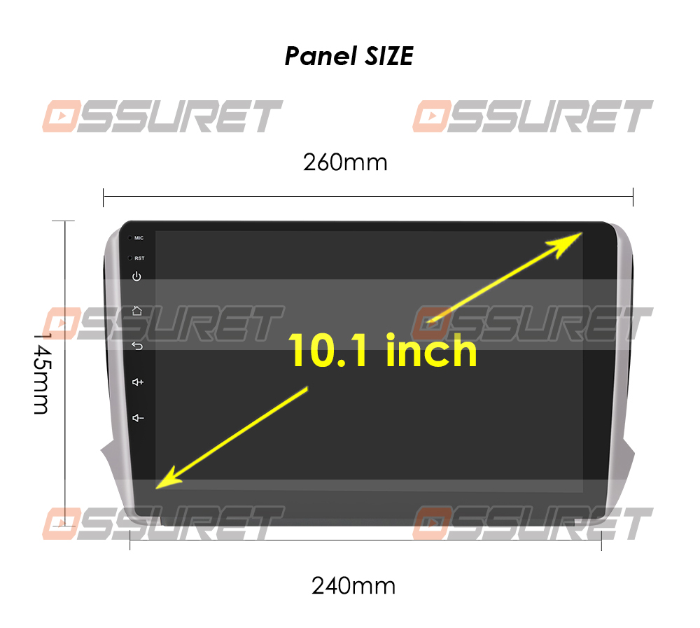 Android 10 For Peugeot 2008 208 series 2012-2018 Multimedia Stereo Car DVD Player Navigation GPS Radio