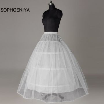 New Arrival White Sexy Petticoat 2021 Cheap Wedding accessories jupon Vestido branco underskirt 3 crinoline jupon enfant