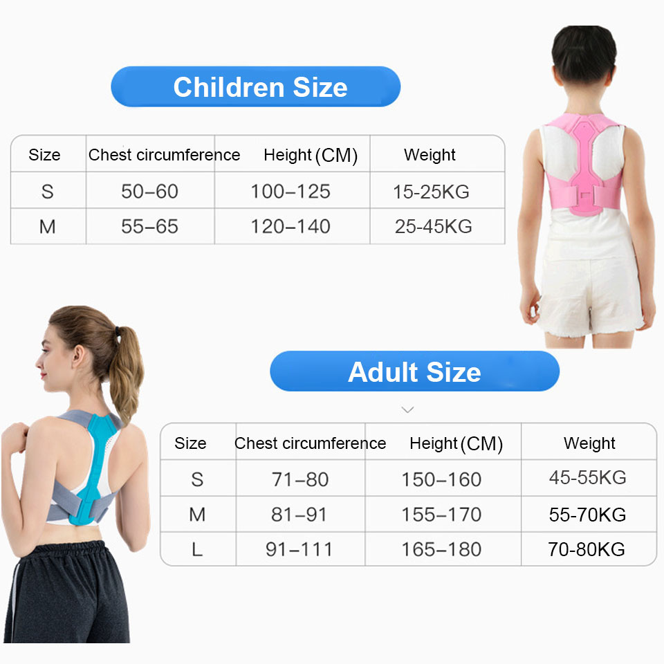 Posture Corrector for Women Men Children Orthopedic Corset Back Support Belt Pain Back Brace Support Belt Straighten Clavicle
