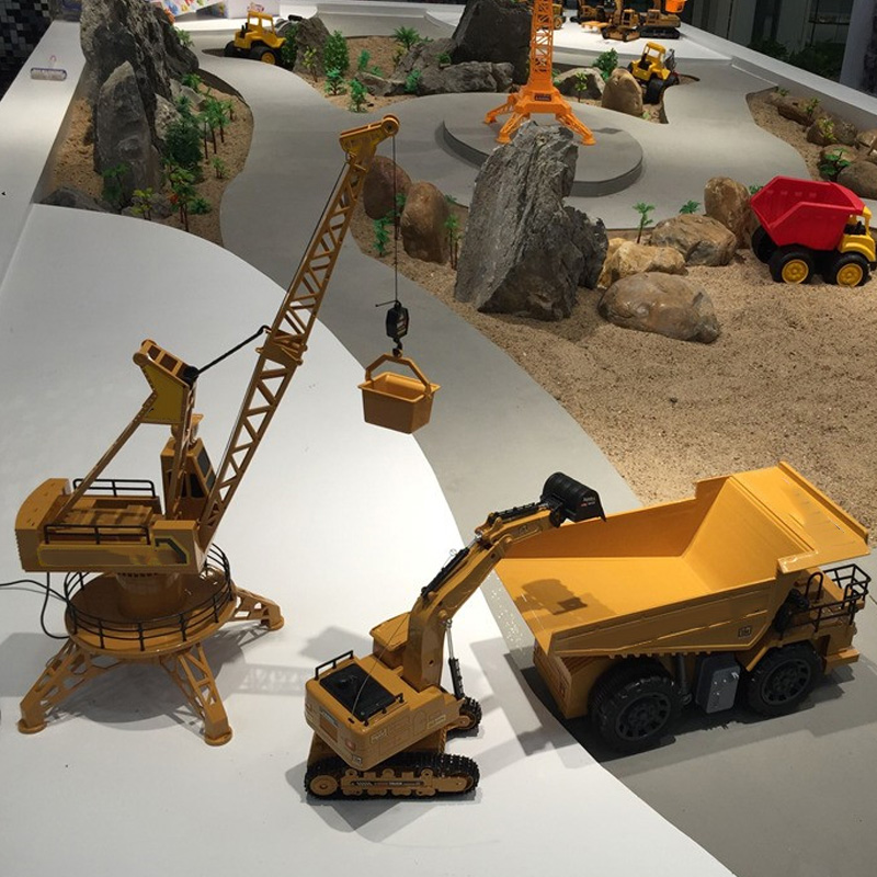 Rc Remote Control Simulation Crane Construction Toys Rc Crane Tower Rc Truck Model Toys 360 Degree Rotate Birthday Gifts