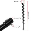 800mm x 80mm Plante Drill Auger Yard Gardening Replacement Tool Auger Drill Bit Hole Digger for Earth Auger