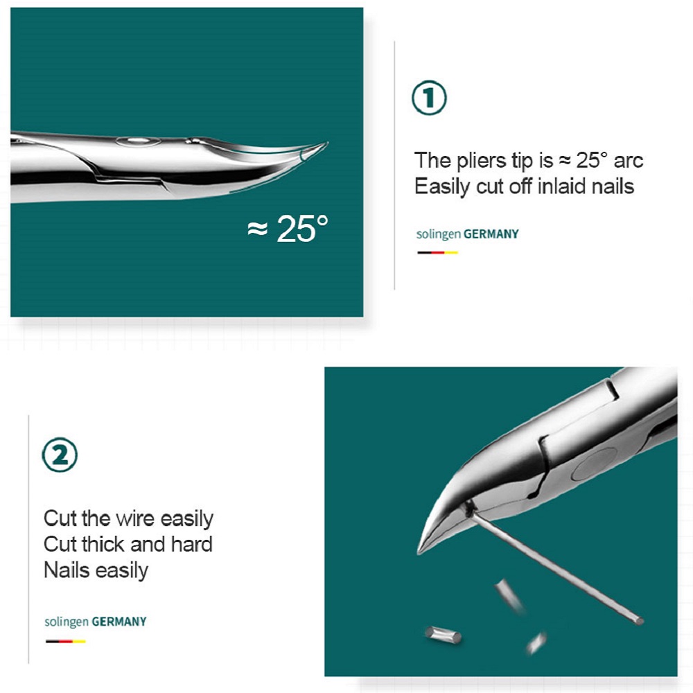MR.GREEN Manicure Set kit Pedicure Scissor Cuticle Utility Nail Clipper Nail Care Tool Sets 12Pcs for Girl Women Lady Men Gift