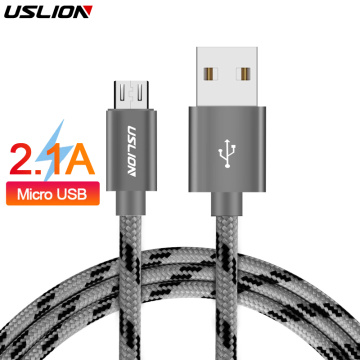 USLION Micro USB Cable for xiaomi xiomi redmi note 5 pro 4x Fast Charge USB Data Cable Tablet Charging Cord Microusb Charger