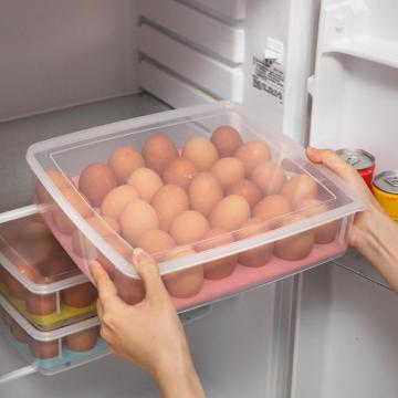 30 Grids Plastic Egg storage Box holder Refrigerator Food Container Kitchen Stackable freezer egg storage Organizer