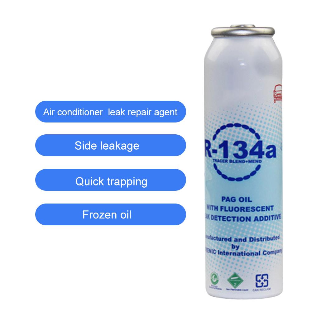 R134A Refrigerant Oil Leak Repair Agent Car Air Conditioner Plugging Agent Car Fluorescent Leak Detection 1 pcs/3 Pcs/5 pcs