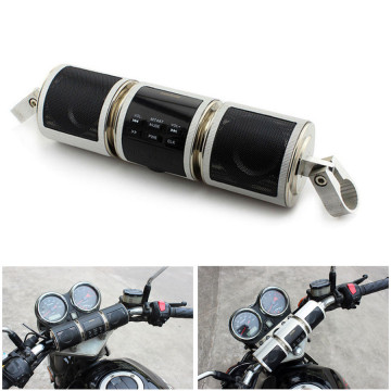 Motorcycle Speaker Bluetooth V2.1+ EDR Audio Water-resistant Motorbike Stereo Speaker Moto FM Radio AUX USB TF MP3 Player