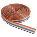 UEETEK 5M 10 Pin Rainbow Flat Ribbon IDC Wire Cable For Digital Product PC Detecting Instruments