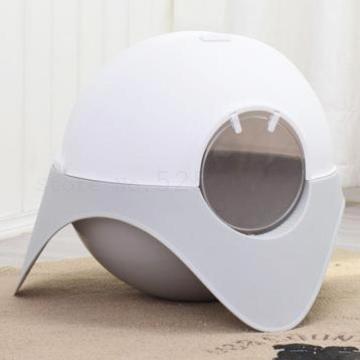 Cat Sand Pot Closed Snowhouse Cat Toilet Large Ufo Cat Sand Pot Splash-proof Bentonite Cat Sand Pot