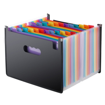 12/24 Pockets Expanding File Folder A4 Organizer Portable Business File Office Supplies Document Holder Carpeta Archivador