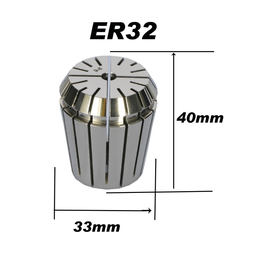 High precision ACCURACY 0.008MM ER32 Collet Chuck for Spindle Motor Engraving/Grinding/Milling/Boring/Drilling tool holder