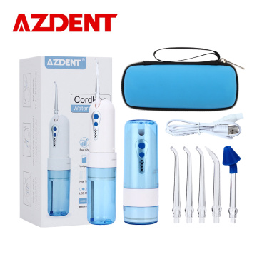 4 Mode Portable Oral Jet Irrigator Travel Bag Cordless Water Dental Flosser USB Charger Nose Mouthwash Tooth Clean 200ml+5 Tips