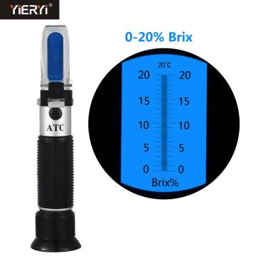 Yieryi Handheld 0-20% Brix Refractometer Sugar meter Glucose meter Sweetness count Cutting Fluid Concentration Meter With ATC