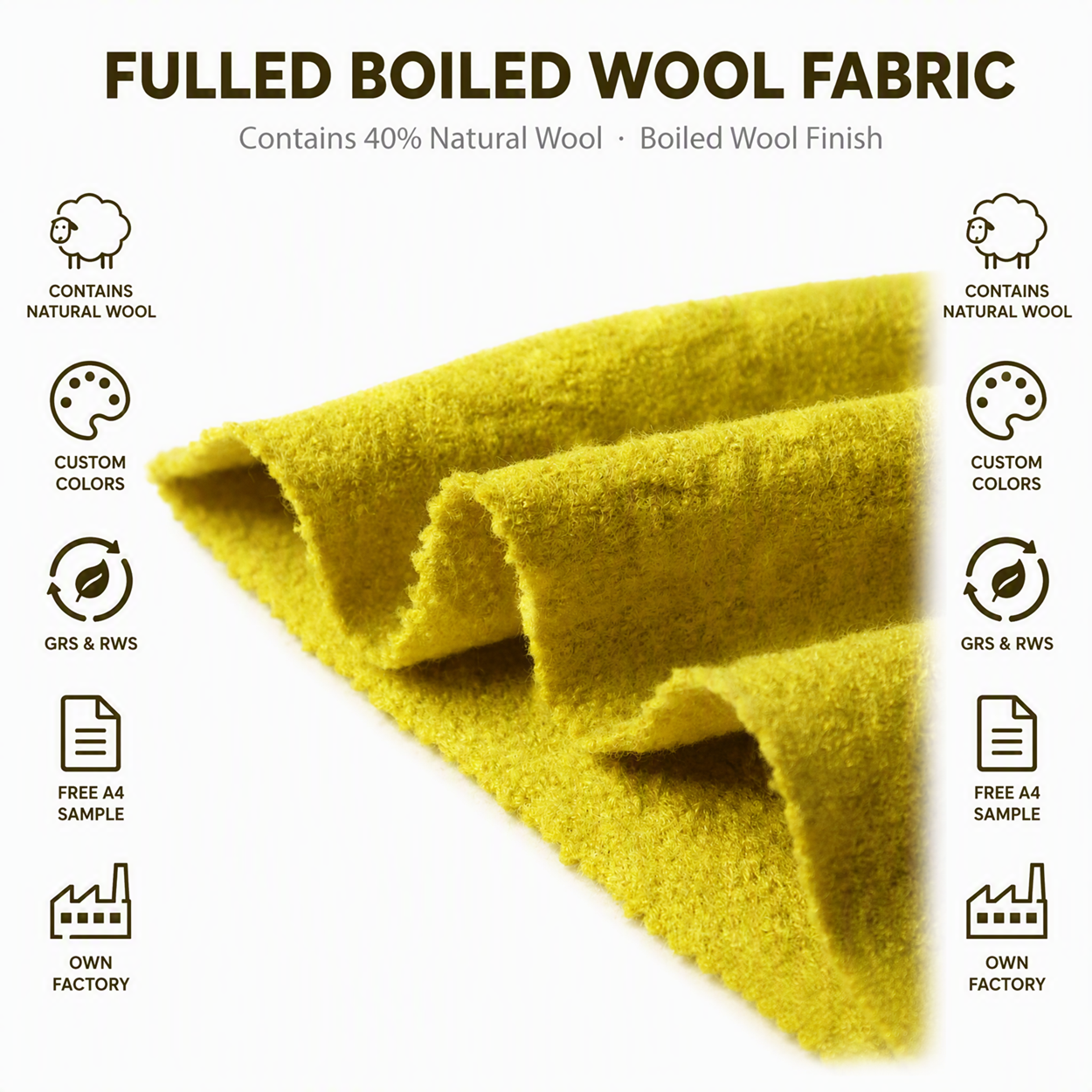 boiled wool fabric