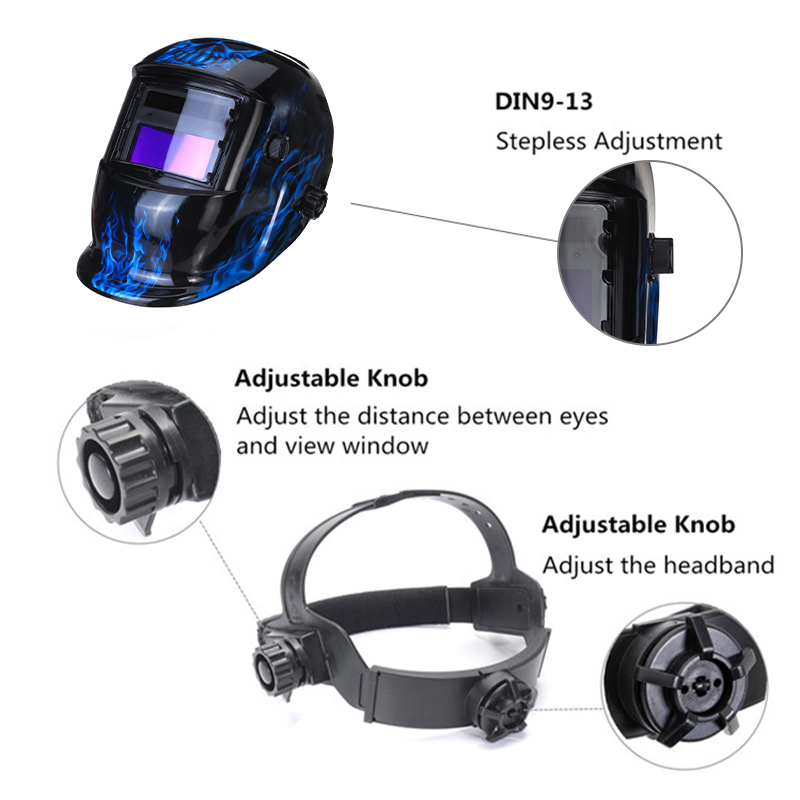 Solar Automatic Darkening Welding Helmet for MIG MMA TIG Welding Helmet Goggles Light Filter Welders Soldering Work