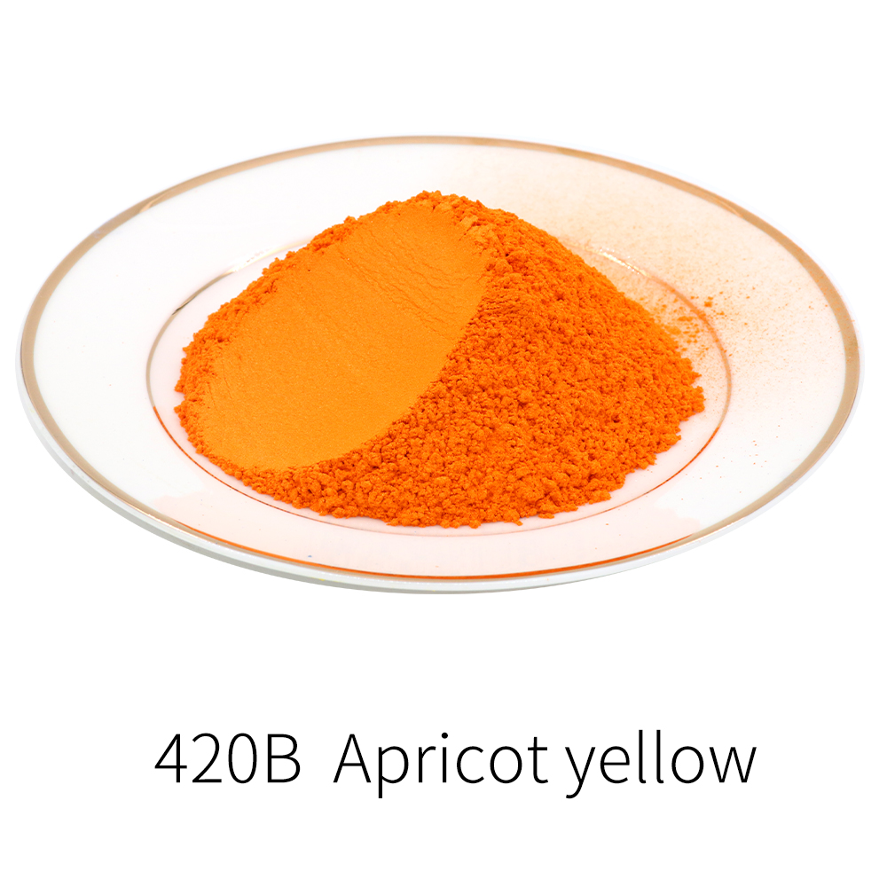 50g Pearl Powder Pigment Apricot Yellow Mineral Mica Powder DIY Dye Colorant Soap Painting Automotive Art Crafts Acrylic Paint