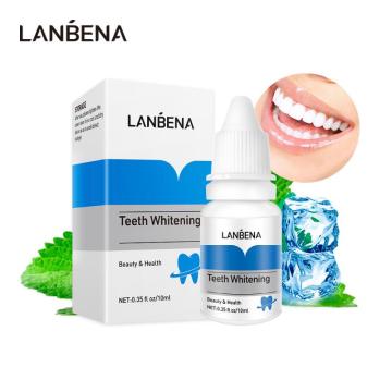 Hot LANBENA Teeth Whitening Liquid Oral Hygiene Cleaning Remove Plaque Stain Brighten Tooth Whitening Oral Hygiene TSLM1