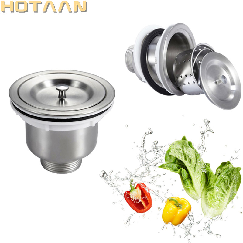 Free shipping 110mm 4.3" Kitchen Sink Basket Strainer with Cover, stainless steel kitchen sink strainer,YT-9502