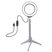 Universal 4.7 Inch Ring Light With Stand LED Camera Selfie Light Ring For iPhone Tripod And Phone Holder For Video Photography