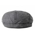 Fibonacci Fashion Men Hats Washed Cotton Octagonal Ivy Hat 8 Panel Flat Cabbie Newsboy Cap